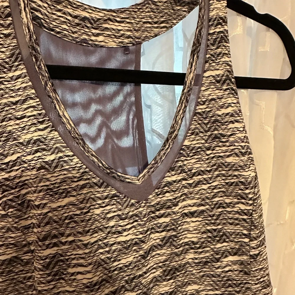 MPG Monochrome Zigzag Fabric Athletic Dress - Picture 3 of 6